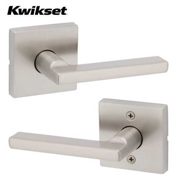 Kwikset Halifax Hall closet, Square Rose option, Satin Nickel - KWS-97200-852-720HFL-SQT-15-6AL-RCS-V1