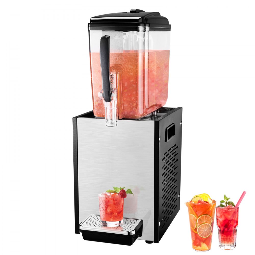 VEVOR Commercial Beverage Dispenser 12L Cold Juice Ice Drink Dispenser for Party - SYYLJJBSJXS1AOADUV1
