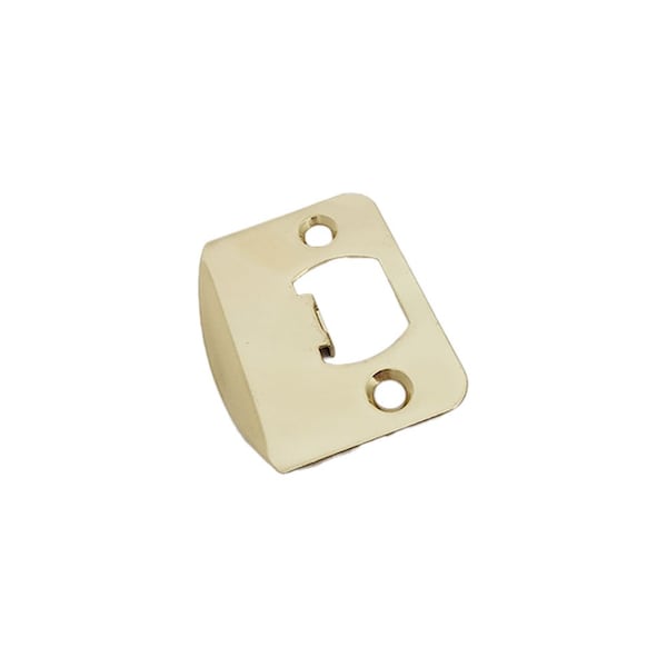 Emtek 1/4in Radius Corner Full Lip Strike for Passage, Privacy or Key-In Sets Unlacquered Brass Finish - 86085US3NL