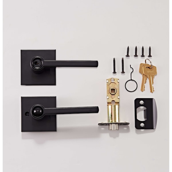 Sure-Loc Hardware Sure-Loc Hardware Vail Handleset, Zermatt Full Plate Handleset Trim, Nickel - VL507-ZT NI