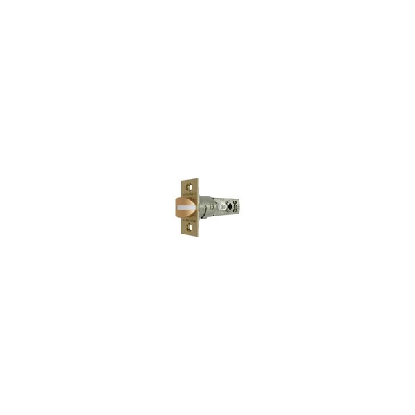 Baldwin Estate Baldwin Adjustable Estate Privacy Latch with Knob and Lever Strength Lifetime Satin Brass Finish - 5540044P