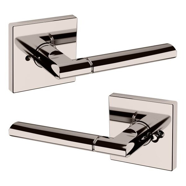 Baldwin Estate Baldwin Preconfigured L021 Lever with R017 Rose Privacy Lock with 2-3/8in Backset and Full Lip - L021055PRIV