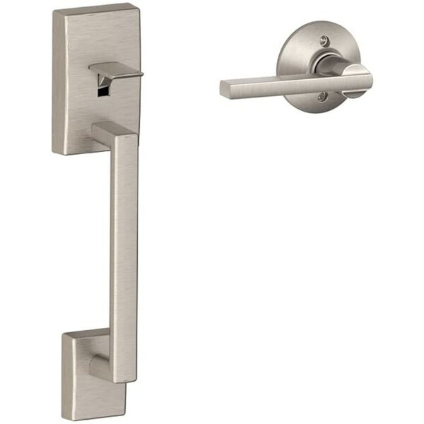 Schlage Schlage Century Satin Nickel Entry Handleset 1-3/4 in. - FE285GCEN619LAT