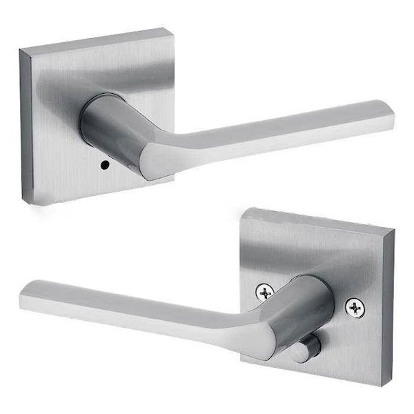 Kwikset Lisbon Privacy Lever - 155LSL-SQT-26D-RCAL-RCS