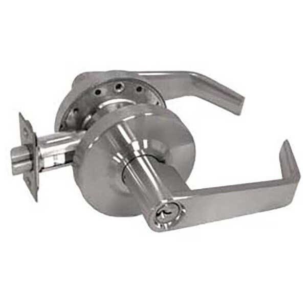 Tell Grade 2 Cylindrical Lock, Entry, Lever, Satin Chrome, 2-3/8 Inch Backset, SFIC Less Core-Small - L2053-IC-8-26D