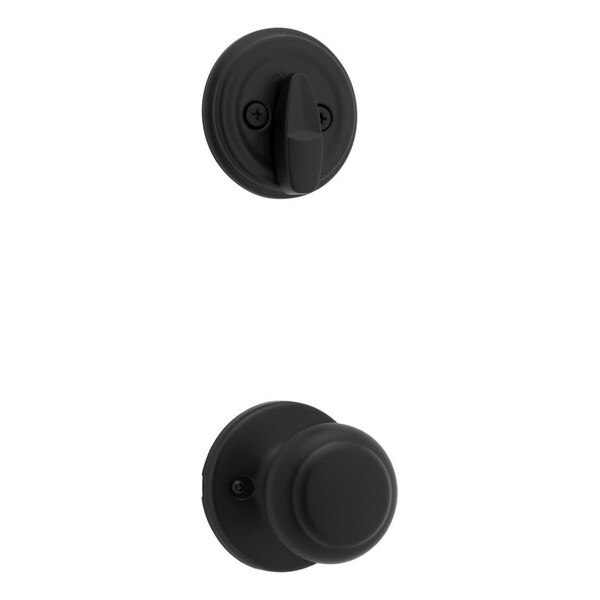 Kwikset Cove Knob Interior Single Cylinder Handleset Trim Compatible with Both the 800 Series and 687 - 966CV-514.UNIV