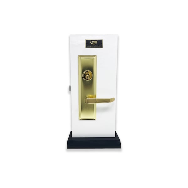 Premier Lock Brass Entry Mortise Right Hand Lock Set with 2.5 in. Backset and 2 SC1 Keys - MR03