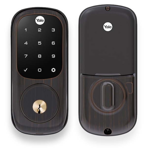 Yale Real Living Assure Touchscreen Deadbolt with Z-Wave US10BP Oil Rubbed Bronze Permanent Finish - YRD226ZW210BP