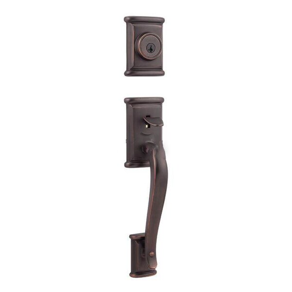 Kwikset Ashfield Exterior Single Cylinder Handleset Trim - 800ADH-11P-SMT-6AL-RCS-LIP