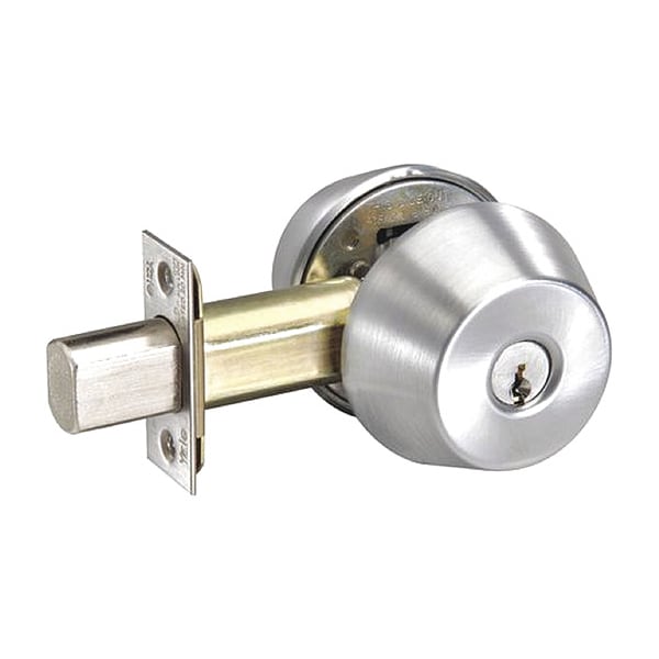 Assa Abloy Accentra Deadbolt, Cylindrical, Satin Chrome Finish - D222 626 SCH C