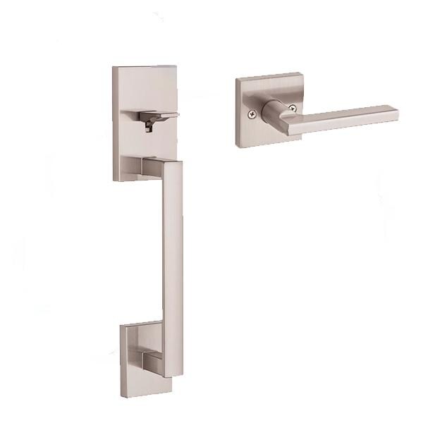 Kwikset Kwikset: San Clemente Handleset Satin Nickel Finish - KWS-818SCEXHFL-SQT-15-CP