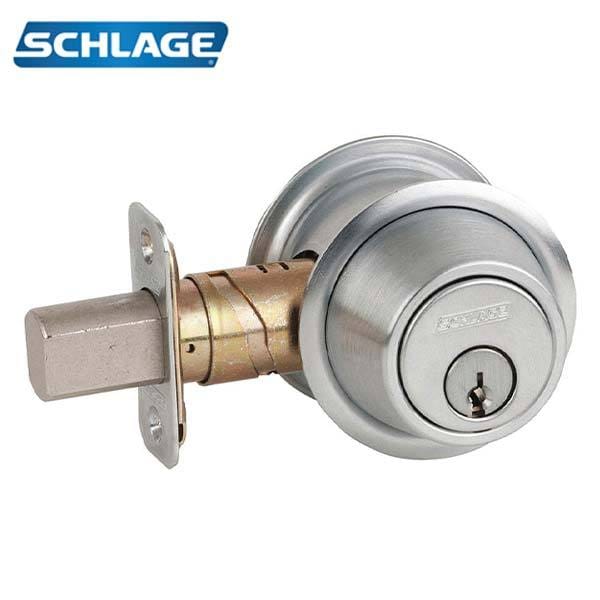 Schlage Schlage: Double Cylinder Deadbolt Adjustable Backset For a 2-1/4 Thick Door - SCH-B562P-626-214