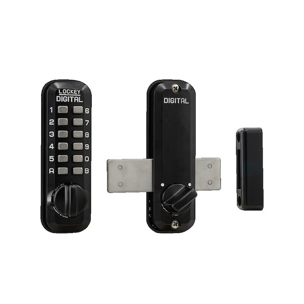 Lockey Usa Mechanical Keyless Surface Mount Deadbolt, M220, Jet Black - M220JBMG