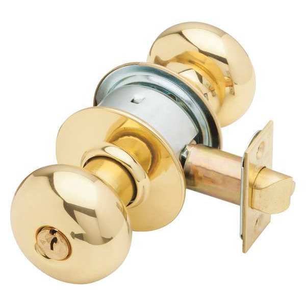 Schlage Knob Lockset, Mechanical, Entrance, Grd. 2 - A53PD PLY 605 C123