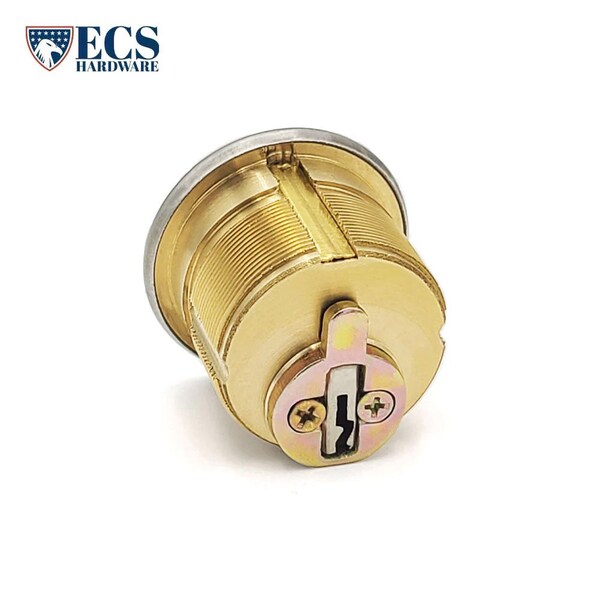 Ecs Hardware Durable Premium Mortise Cylinder, 1 in 26D Satin Chrome SC1/ with Ring and Master Key - ECSH-MC01-26D-SC1-M