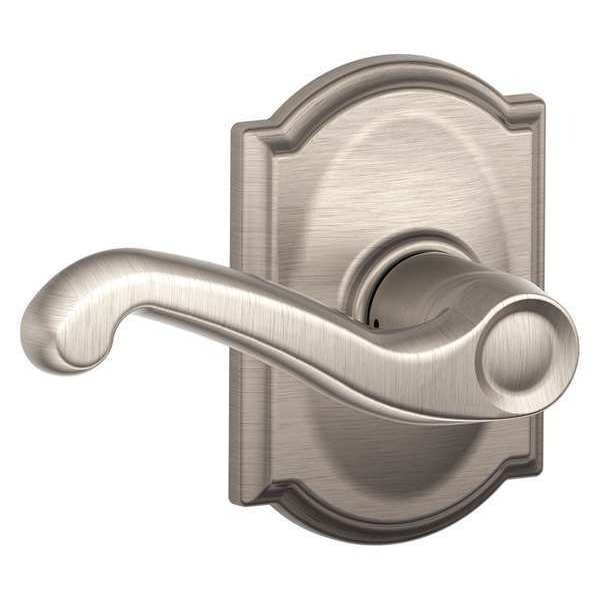 Schlage Satin Nickel Passage Lever Lockset, Flair/Camelot - F10 FLA 619 CAM