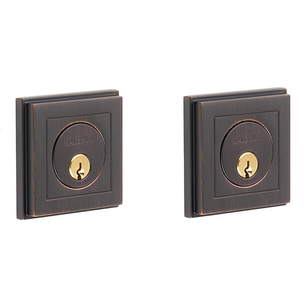 Baldwin Estate Venetian Bronze Deadbolts - 8261.112