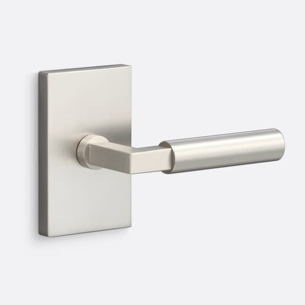 Sure-Loc Hardware Sure-Loc Hardware Levanto Passage Rosette, Nickel, Smooth Grip in Nickel - LV101 NI GRIP-SM NI