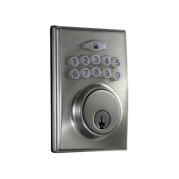 Sure-Loc Hardware Sure-Loc Hardware Electronic Keypad Deadbolt, Modern, Satin Nickel - DK201-MD 15