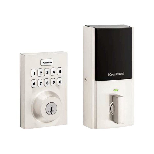 Kwikset Push Button Electronic SmartKey Deadbolt - HC620-CNT-ZW700-15-SMT-RCALFD-RCS