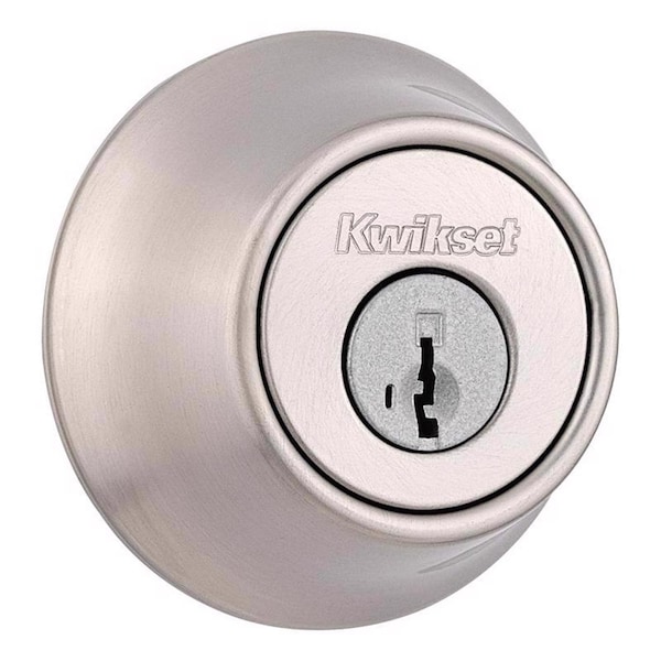 Kwikset Kwikset SmartKey Security Satin Nickel Metal Single Cylinder Deadbolt - 96600-750