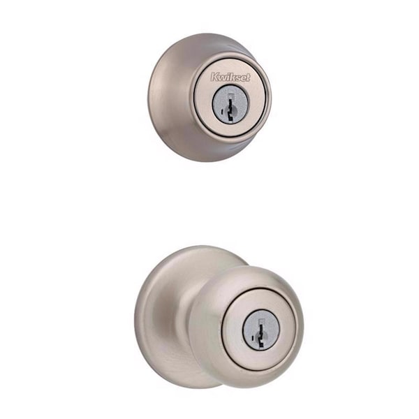 Kwikset Kwikset SmartKey Security Satin Nickel Metal Single Cylinder Deadbolt - 96600-750