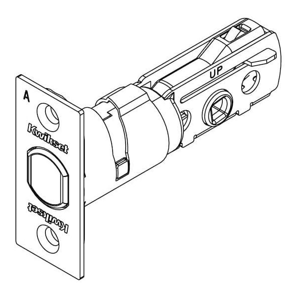 Kwikset Adjustable Deadbolt Latch, Satin Nickel - 81308-15