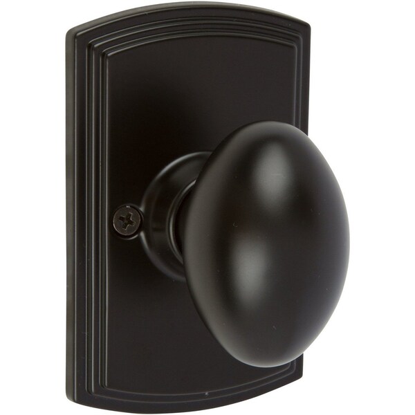 Delaney Hardware Italian Collection Canova Black Dummy Door Knob - 365504