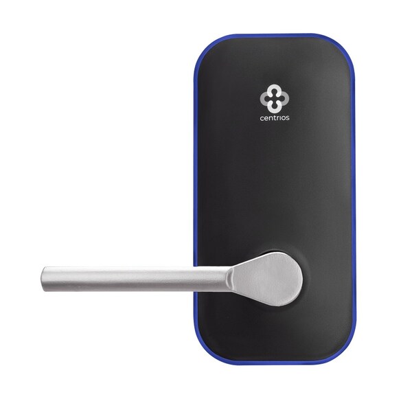 Centrios Grade 1 Smart Bluetooth Cylindrical Lock, Less Keypad, Taylor Bay Lever, Non-Keyed, Satin Chrome - CEB102-TB-626