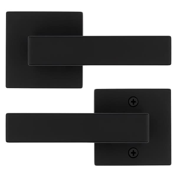 Kwikset Kwikset Singapore Matte Black Passage Lever 1-3/4 in. - 97200-899