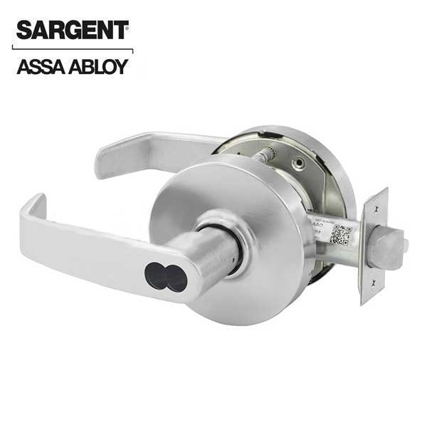 Sargent 10 Line Series Cylindrical Lock Mechanical Storeroom or Closet Lock to accept SFIC Core L Trim L Ros - SRG-28-70-10G04-LL-26D