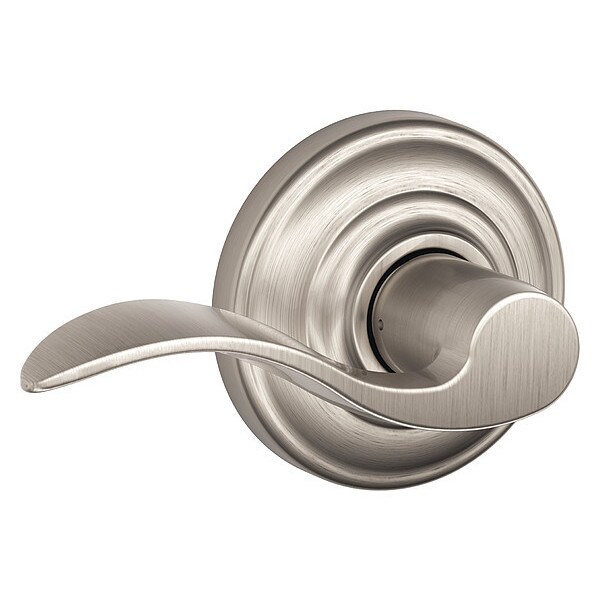 Schlage Residential Door Lever Lockset, Satin Nickel, Passage - F10 ACC 619 AND