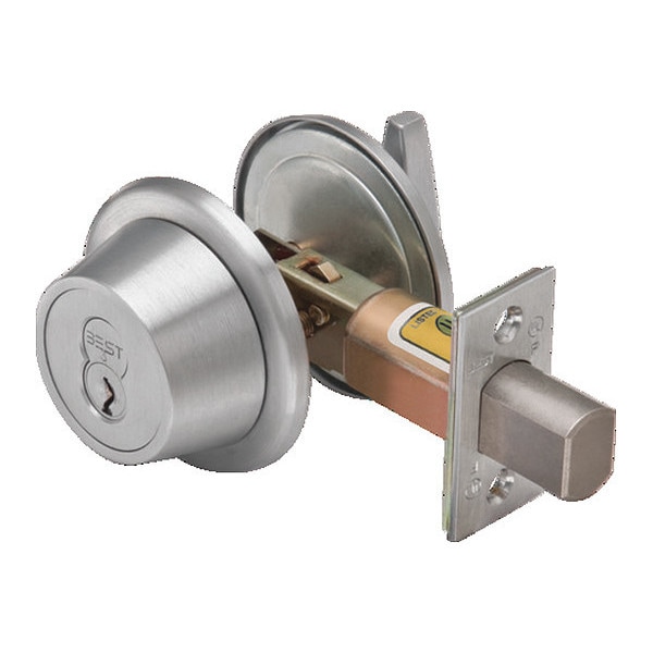 Best Tubular 7T Deadbolt, Turnknob, Satin Chrome - 7T37K626