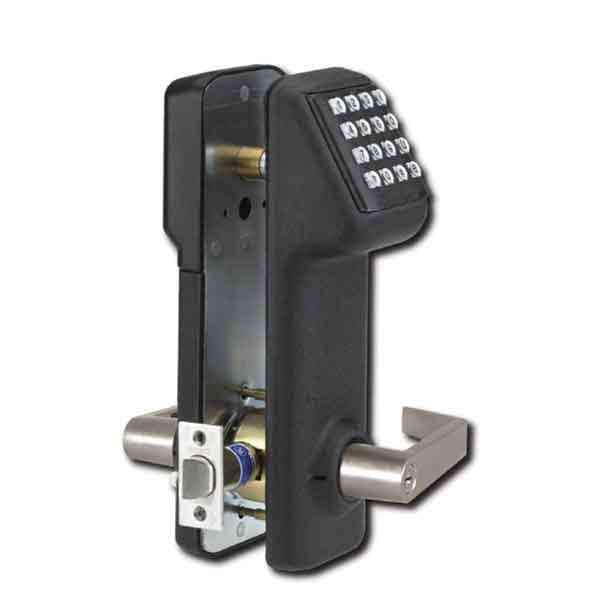 Marks Marks:  i-Qwik Lite Cylindrical Lockset - Black Powder Coat w / 26D Lever - MRK-IQ1LITE/19