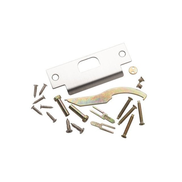 Global Door Controls Eiffel Standard Duty Brushed Chrome Grade 2 Commercial Cylindrical Privacy Bed/Bath Door Handle with Lock and Clutch - GAL-1140L-R-626