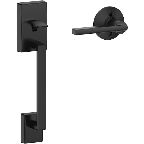 Schlage Schlage Century Matte Black Entry Handleset 1-3/4 in. - FE285GCEN622LAT