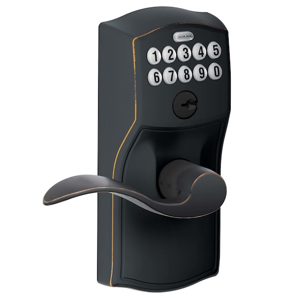 Schlage Schlage Aged Bronze Steel Electronic Keypad Entry Lock - FE595VCAMACC716