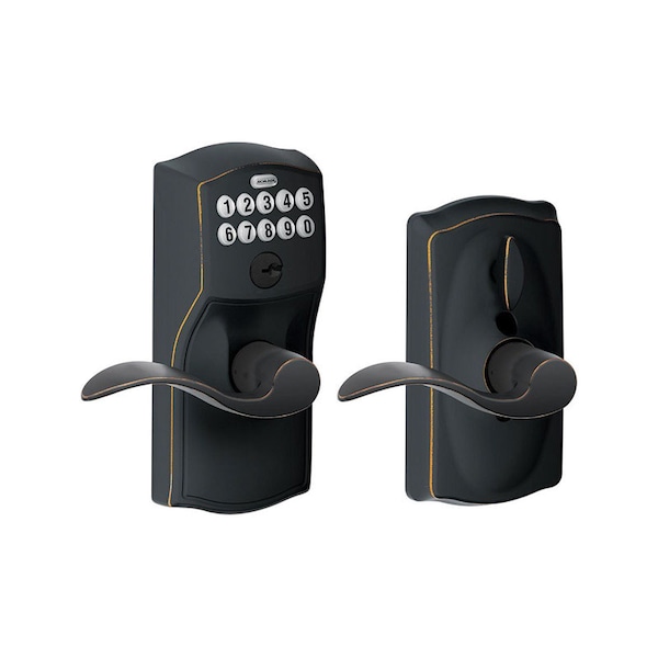 Schlage Schlage Aged Bronze Steel Electronic Keypad Entry Lock - FE595VCAMACC716