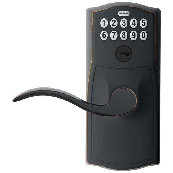 Schlage Schlage Aged Bronze Steel Electronic Keypad Entry Lock - FE595VCAMACC716