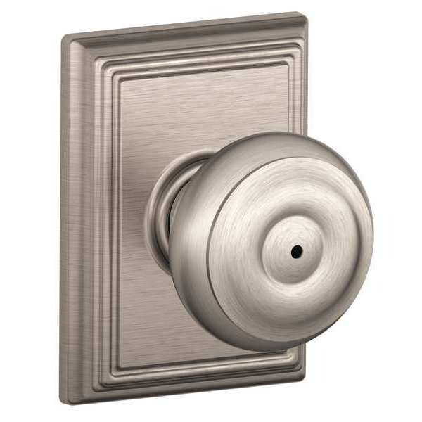 Schlage Knob Lockset, Mechanical, Privacy, Grd. 2 - F40 GEO 619 ADD