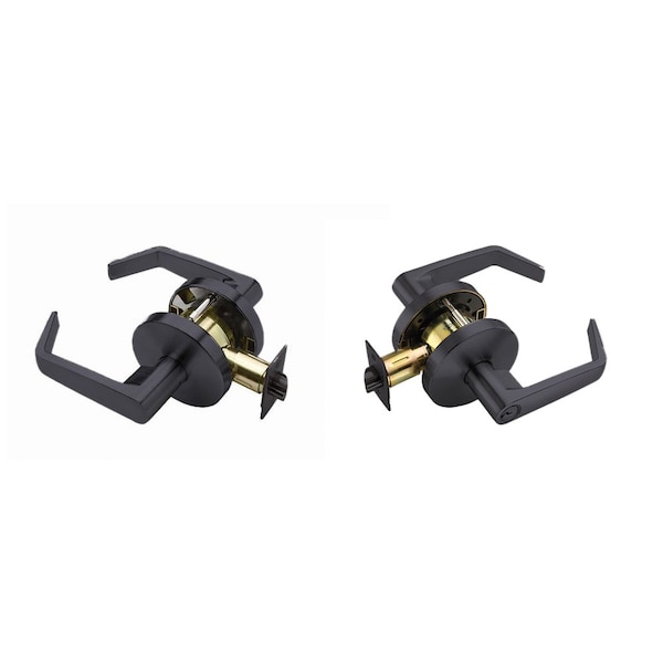 Falcon W561PD622 W Series Classroom Dane Lever Lock C Keyway 30197 Latch 30148 Strike Matte Black Finish - W561PD622