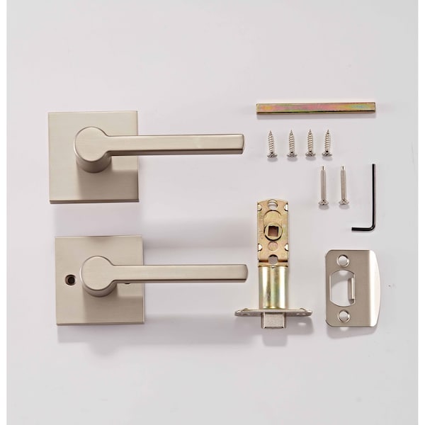 Sure-Loc Hardware Sure-Loc Hardware Vail Handleset, Logan Handleset Trim, Satin Brass - VL507-LN SB