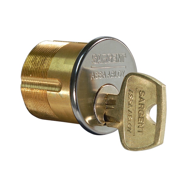 Sargent 1-1/8" Mortise Cyl, RK Keyway, 1-Bit, 13-0664 Cam, 32D, 4 Pack - 41 RK 32D (4PK)