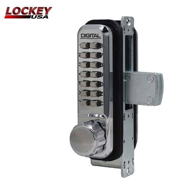 Lockey Lockey: 2900 - Narrow-Stile Mechanical Keypad Keyless Bolt - Jet Black - LK-2900-JB
