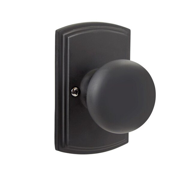 Delaney Hardware Italian Collection Santo Black Hall/Closet Door Knob - 364604