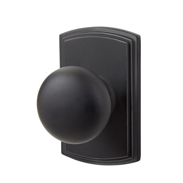 Delaney Hardware Italian Collection Santo Black Hall/Closet Door Knob - 364604