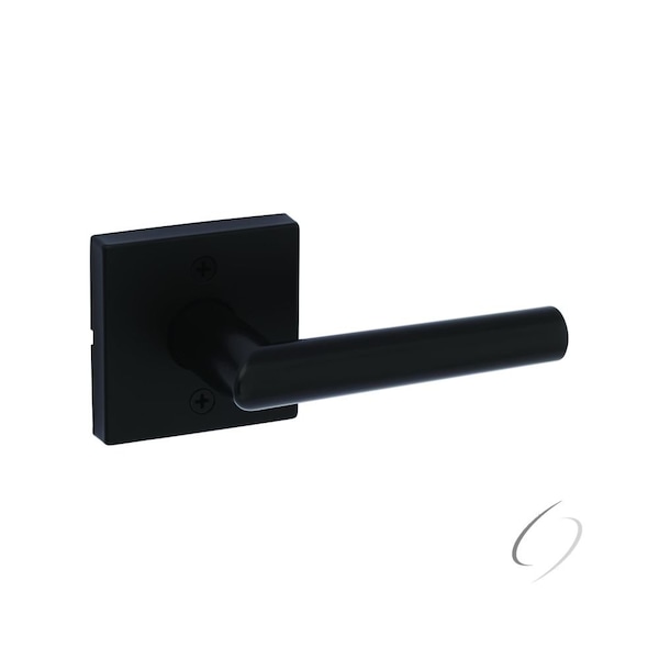 Kwikset Milan Lever with Square Rose Half Dummy Door Lock Matte Black Finish - 788MILSQT-514