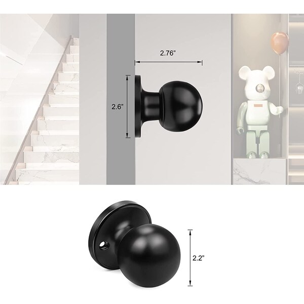 American Imaginations 2.75-in. W Door Knob_ - AI-36303