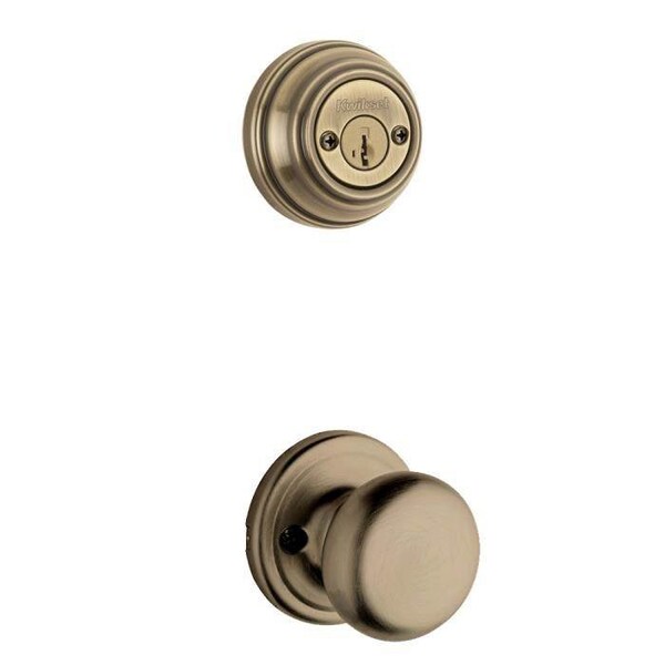 Kwikset Hancock Knob Interior Double Cylinder Handleset Trim - 967H-5-SMT-GC