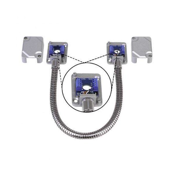 Seco-Larm Armored door cord with terminal blocks Silver, maximum current 34 at 30VAC/VDC, cord length - SLM-SD-969-T15Q/S